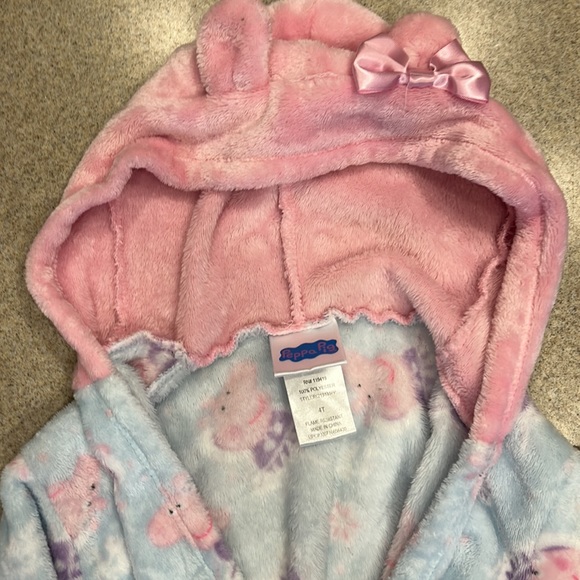 Peppa Pig Super Soft Bathrobe Robe Girls - Picture 2 of 2